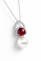 Emerald & Diamond Pearl Medallion Necklace-Saleh Sallom