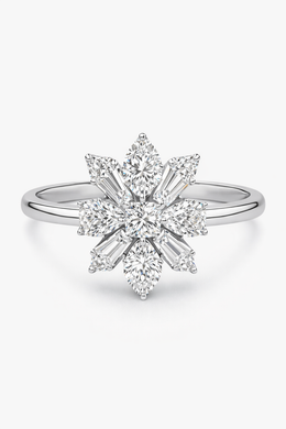 18K White Gold with Natural Diamonds Set-Saleh Sallom