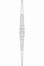 18K White Gold with Natural Diamonds-Saleh Sallom