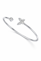 Diamond Open Cuff Bracelet-Saleh Sallom