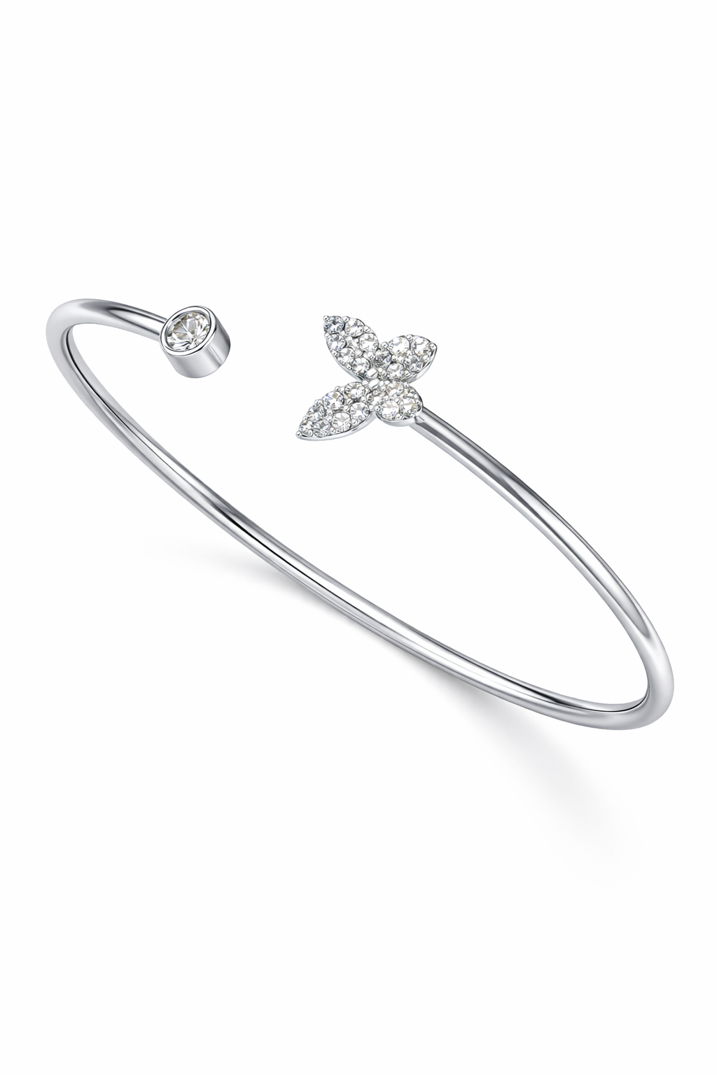 Diamond Open Cuff Bracelet-Saleh Sallom