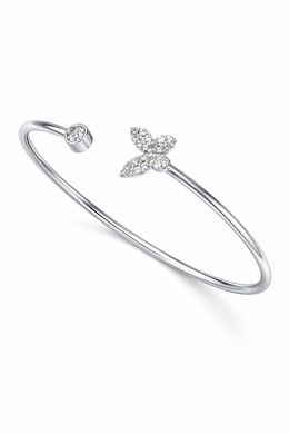 Diamond Open Cuff Bracelet-Saleh Sallom