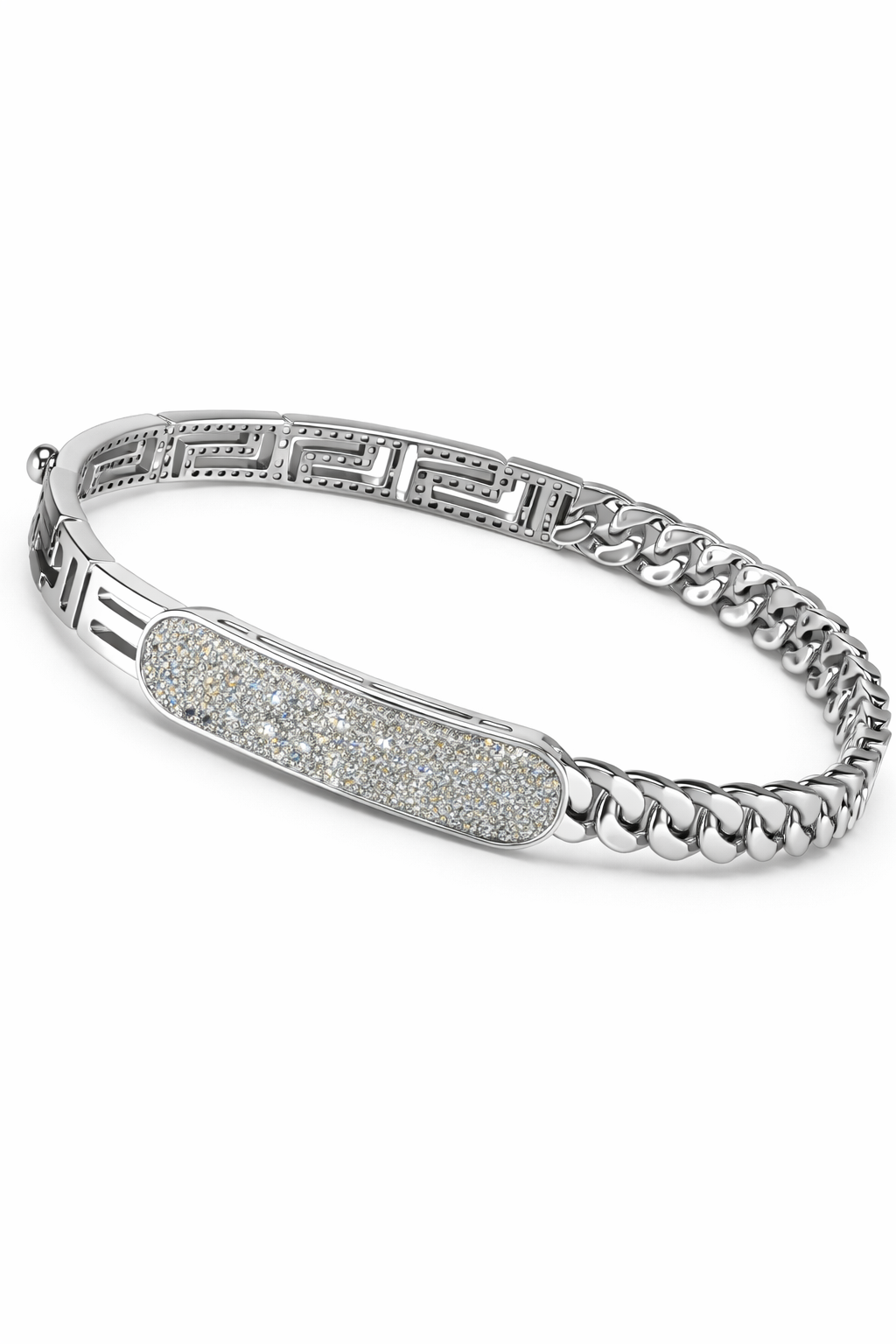 Natural Diamond ID Bracelet-Saleh Sallom