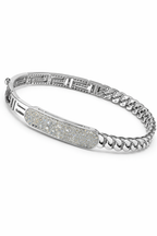 Natural Diamond ID Bracelet-Saleh Sallom