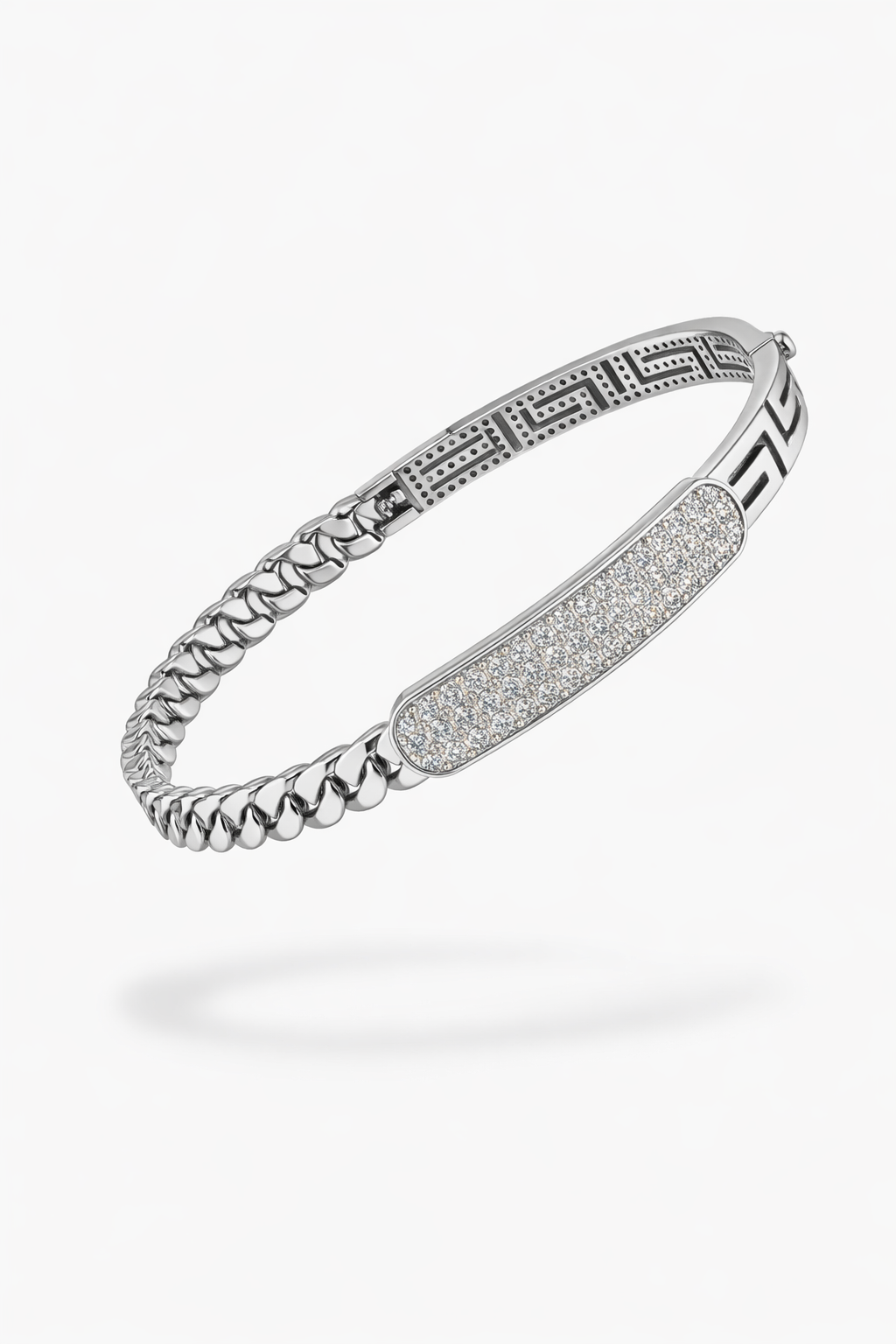 Natural Diamond ID Bracelet-Saleh Sallom