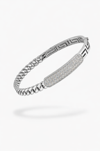 Natural Diamond ID Bracelet-Saleh Sallom