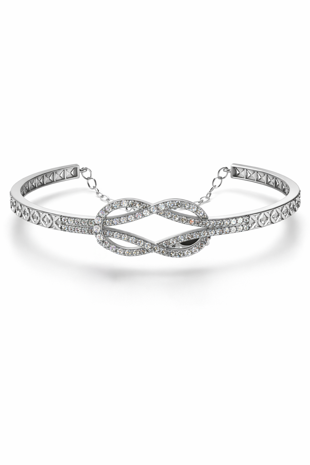 Interlaced Diamond Infinity Bracelet-Saleh Sallom Main image