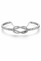 Interlaced Diamond Infinity Bracelet-Saleh Sallom