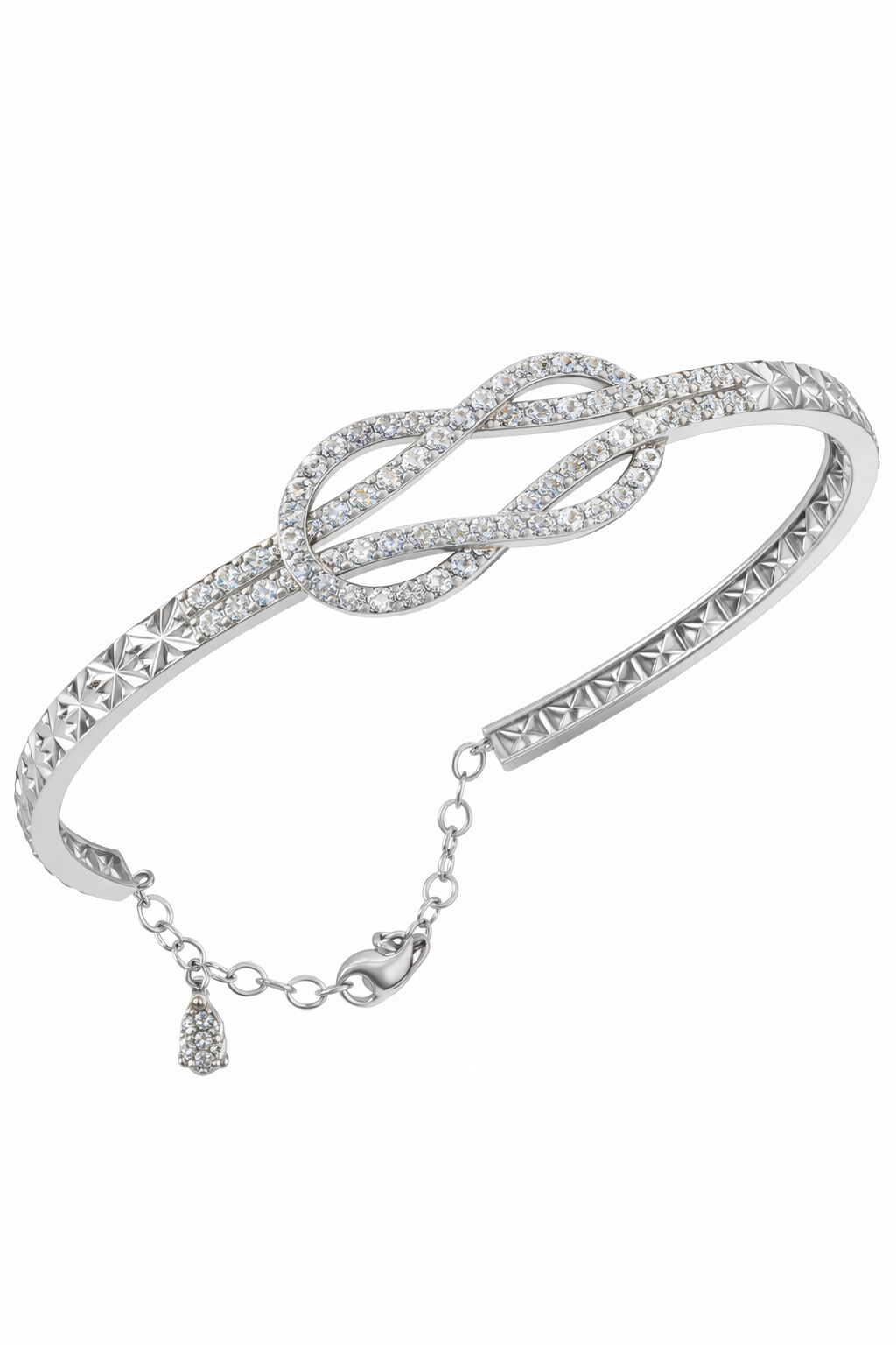 Interlaced Diamond Infinity Bracelet Secondary image