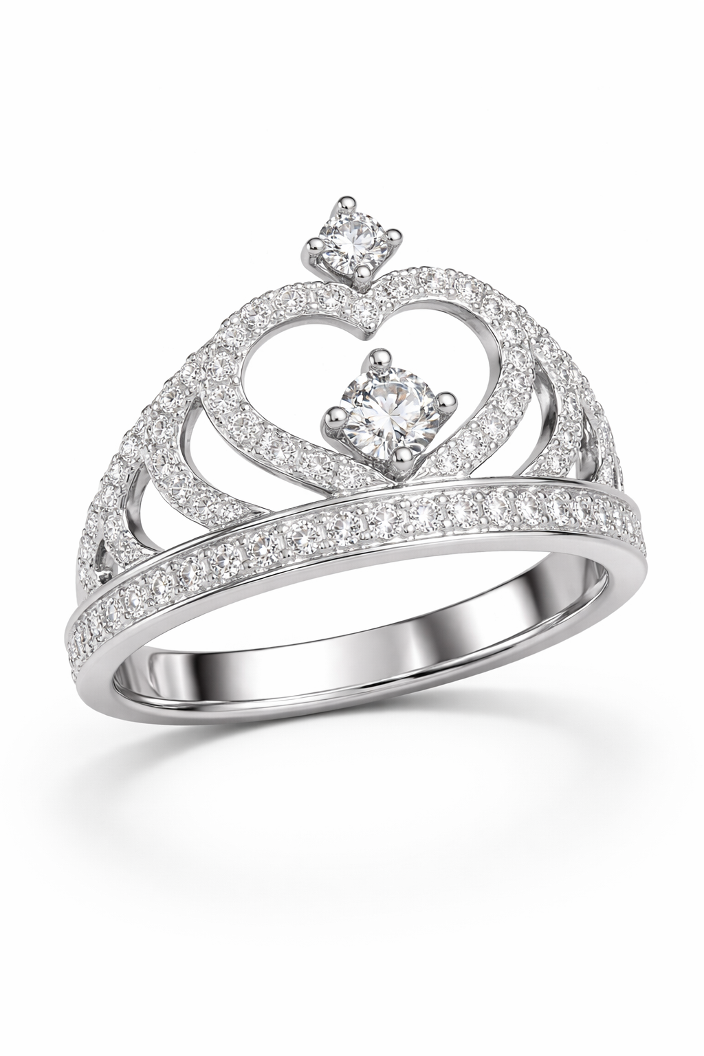 18K White Gold with Laboratory-Grown Diamonds-Saleh Sallom