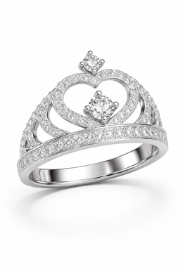 18K White Gold with Laboratory-Grown Diamonds-Saleh Sallom