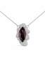 Obsidian Flame Natural Diamond Pendant-Saleh Sallom