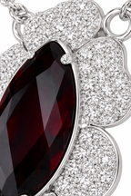 Obsidian Flame Natural Diamond Pendant-Saleh Sallom