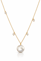 Luminous Pearl Harmony Diamond Necklace-Saleh Sallom