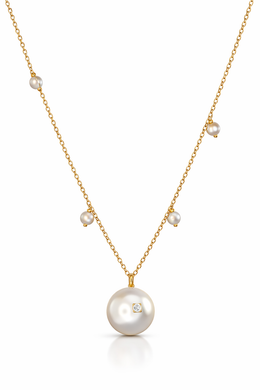 Luminous Pearl Harmony Diamond Necklace-Saleh Sallom