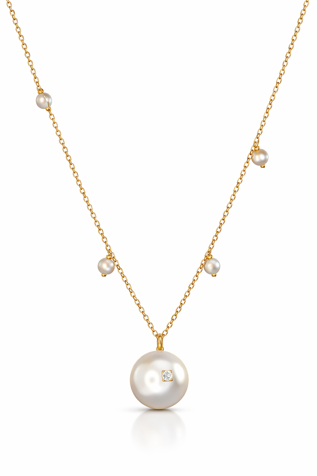 Luminous Pearl Harmony Diamond Necklace-Saleh Sallom