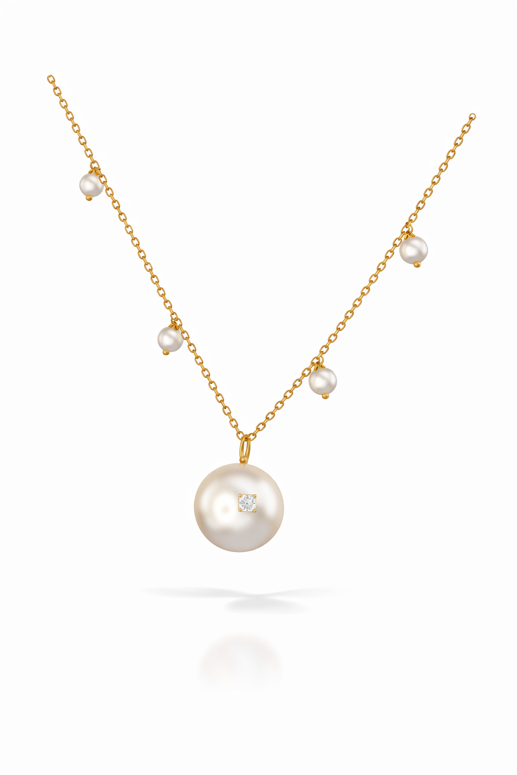 Luminous Pearl Harmony Diamond Necklace-Saleh Sallom