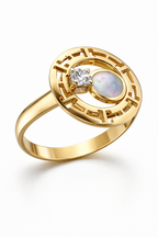 Diamond Drop Earrings in 18K Yellow Gold