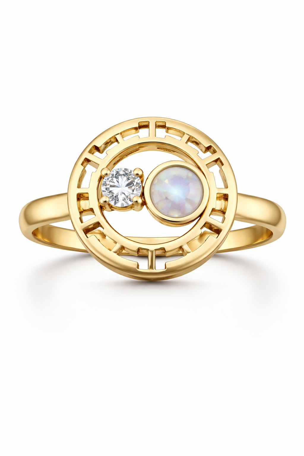 Diamond Drop Earrings in 18K Yellow Gold