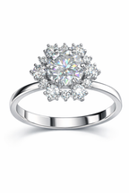 Floral Halo Diamond Ring | 1.01 Carat | VS1 | White Gold | Saleh Sallom-Saleh Sallom