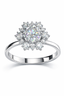 Floral Halo Diamond Ring | 1.01 Carat | VS1 | White Gold | Saleh Sallom-Saleh Sallom