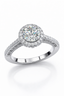 Round Brilliant Halo Diamond Ring | 0.95 Carat | VS1 | White Gold | Saleh Sallom-Saleh Sallom