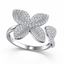 Diamond Floral Butterfly Ring | 1.23 Carat | VS1 | White Gold | Saleh Sallom-Saleh Sallom