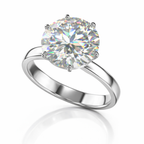 Ultra Luxury Round Solitaire Diamond Ring | 7.00 Carat | D Color VS1 | White Gold | Saleh Sallom-Saleh Sallom