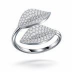 Luxury Marquise Double-Leaf Diamond Ring in White Gold | 1.03 Carat | Modern Open Design | Saleh Sallom-Saleh Sallom