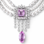 2.97 Carat Amethyst & Diamond Pearl Necklace in White Gold | Luxury Statement Piece | Saleh Sallom-Saleh Sallom
