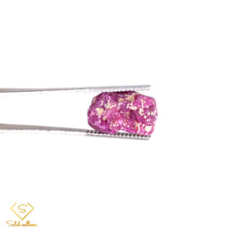18.28 Ct Natural Ruby Rough Crystal | Unheated Purplish Red Tanzanian Ruby Specimen