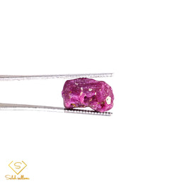 18.28 Ct Natural Ruby Rough Crystal | Unheated Purplish Red Tanzanian Ruby Specimen