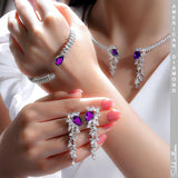 Opal Jewelry  | American Diamond  Set | 50 G