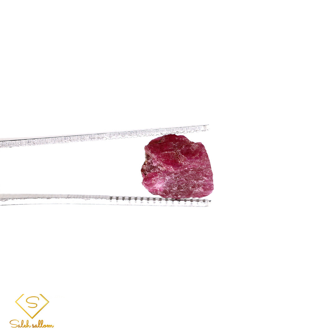 7.59 Ct Natural Ruby Rough Crystal | Unheated Purplish Red Tanzanian Ruby Collector Gemstone Main image