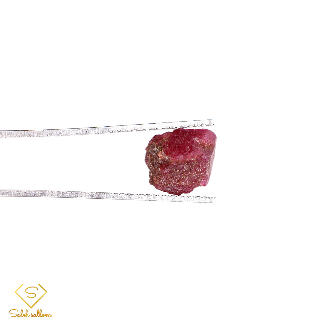 7.59 Ct Natural Ruby Rough Crystal | Unheated Purplish Red Tanzanian Ruby Collector Gemstone Secondary image