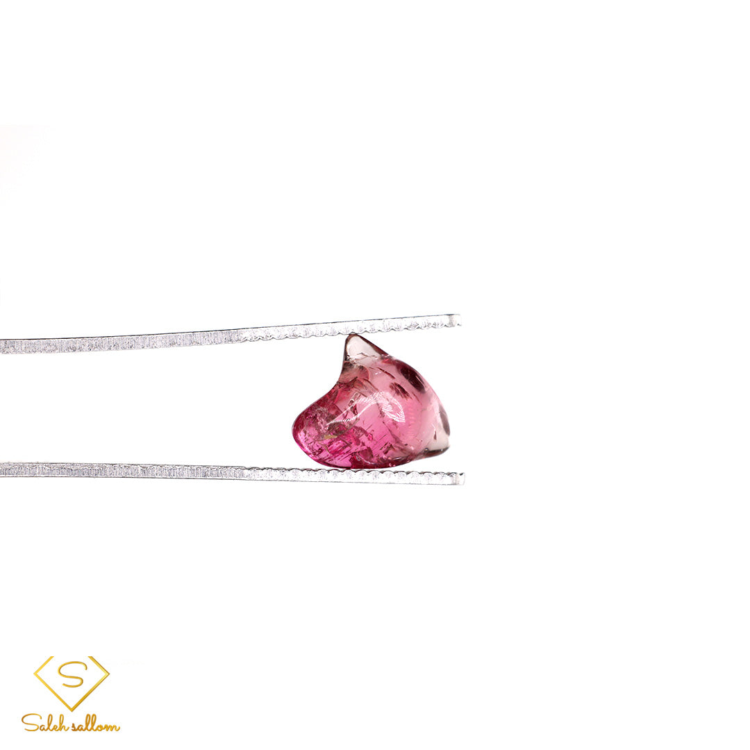 4.19 Ct Natural Pink Tourmaline Rough Crystal | Unheated Purplish Pink Tourmaline | Mozambique Gemstone Main image