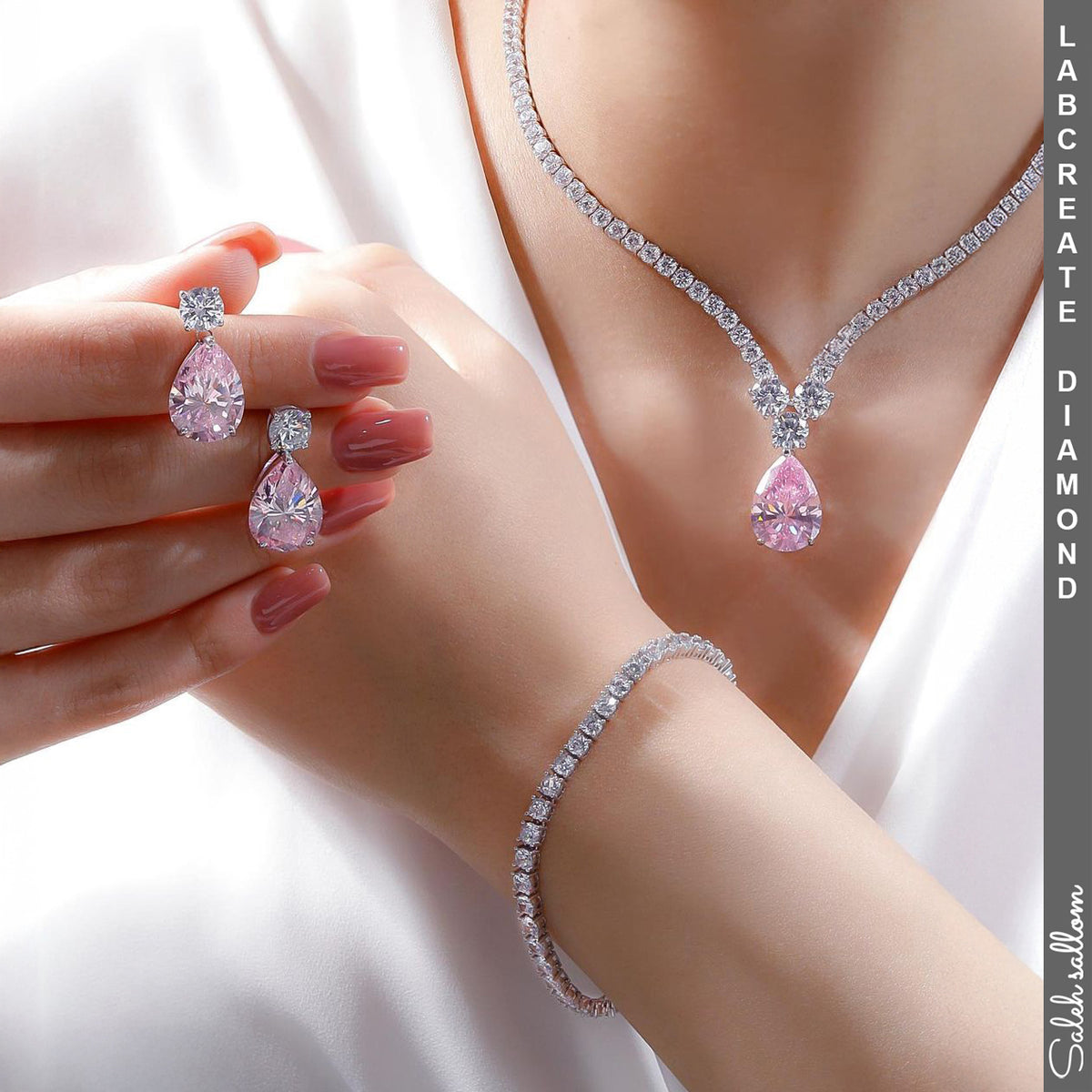 Saleh Sallom | Lab Created Diamonds  Set | 7 CT