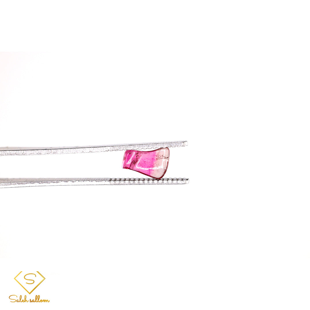 1.57 Ct Natural Bi-Color Pink Tourmaline Crystal | Purple & Pink Mozambique Tourmaline | Collector Gemstone