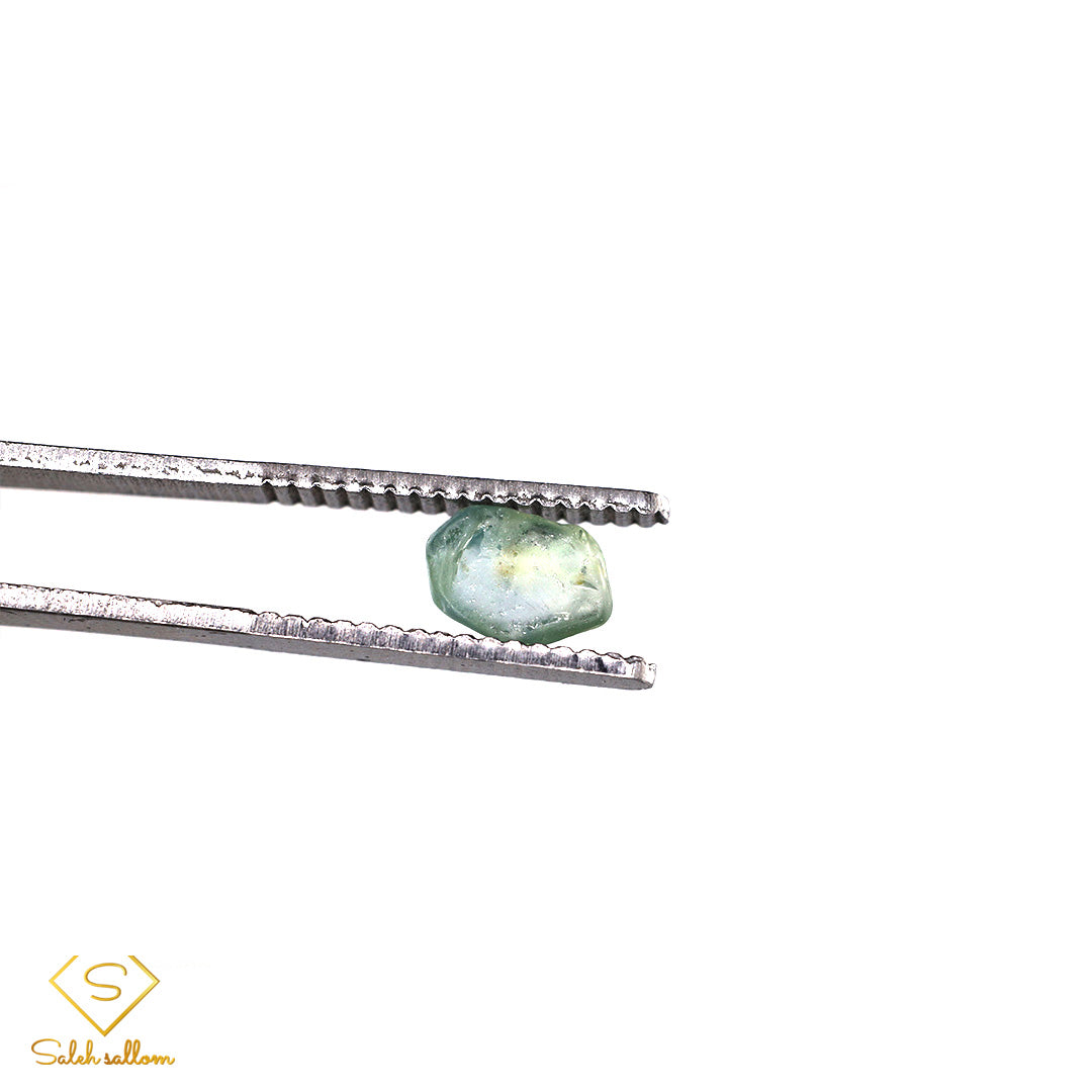 1.36 Ct Natural Blue-Green Sapphire Crystal | Unheated Madagascar Sapphire | Collector Gemstone Secondary image