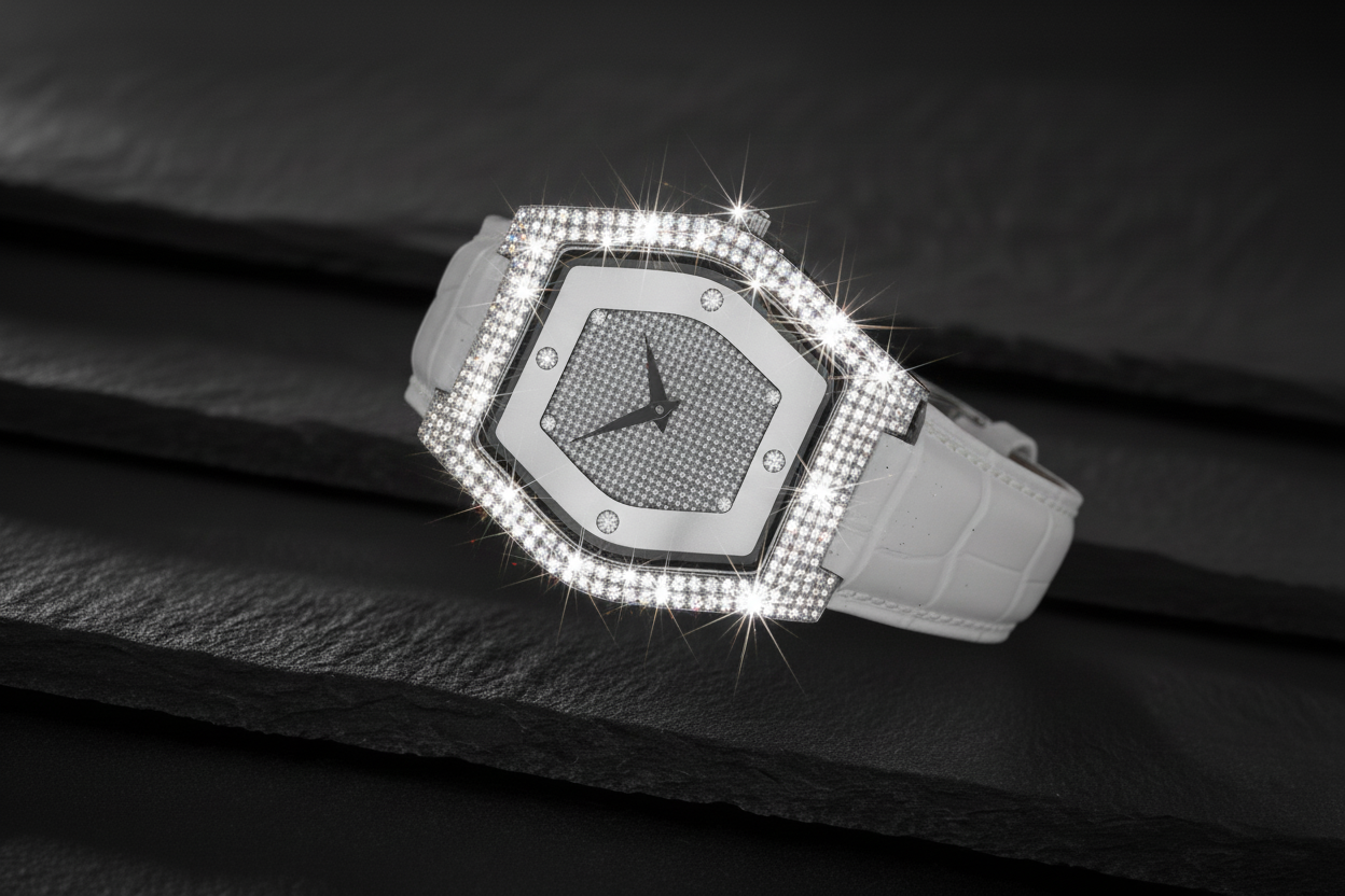 Radiant Hexa Diamond Watch-Saleh Sallom