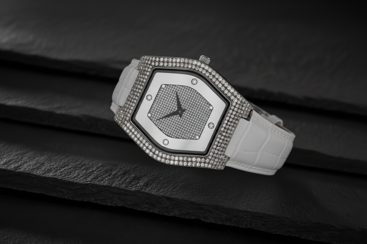 Radiant Hexa Diamond Watch-Saleh Sallom