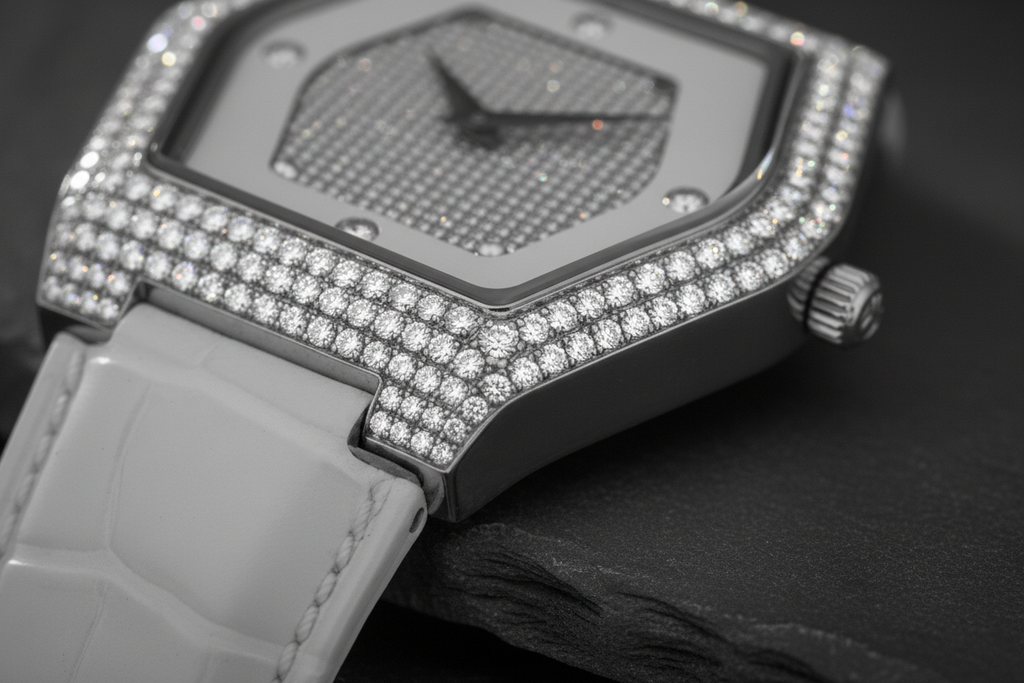 Radiant Hexa Diamond Watch-Saleh Sallom