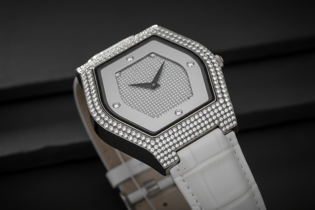 Radiant Hexa Diamond Watch-Saleh Sallom