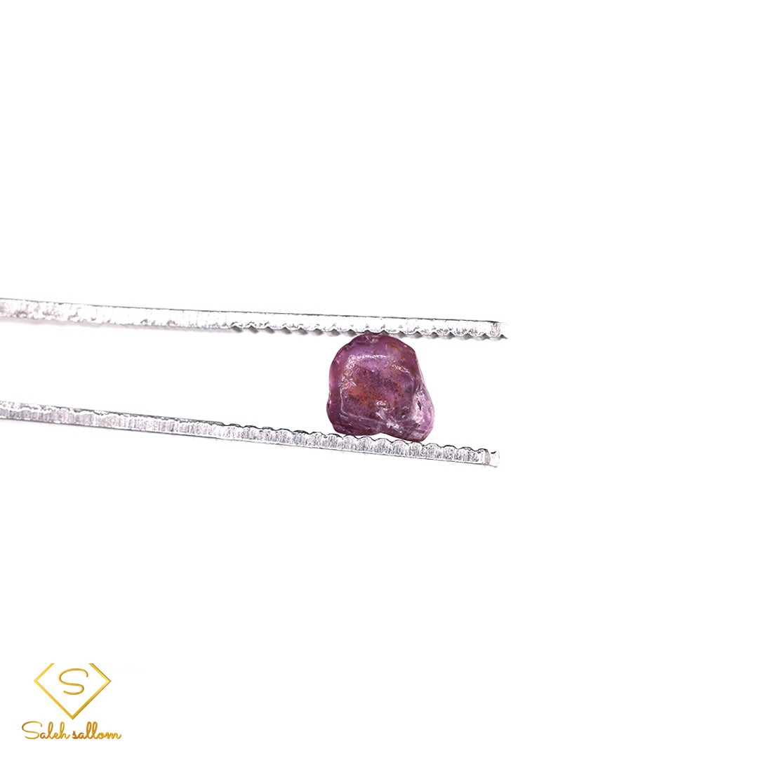 1.92 Ct Natural Pinkish Purple Sapphire Crystal | Unheated Madagascar Sapphire | Rare Fancy Color Sapphire Secondary image