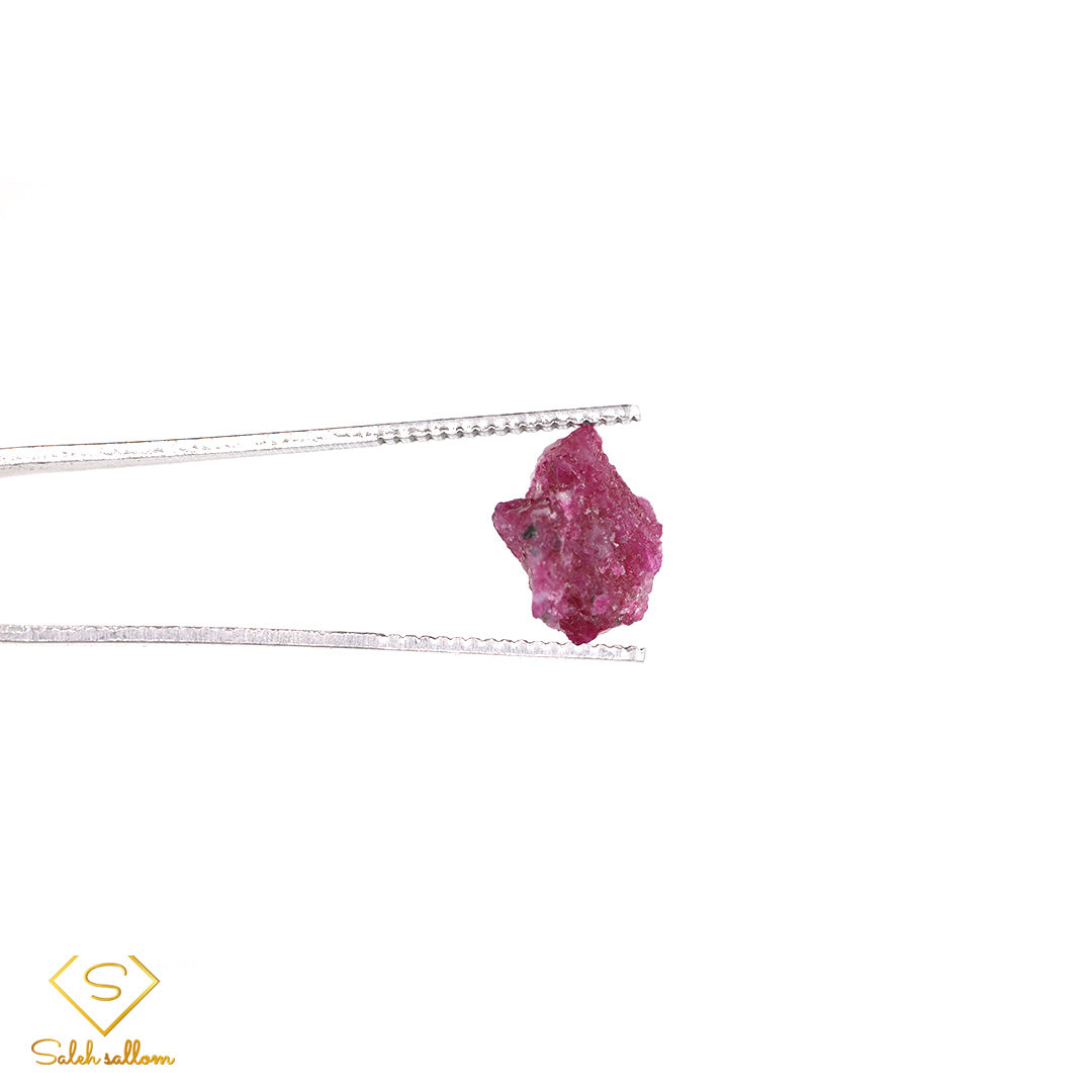 6.48 Ct Natural Ruby Rough Crystal | Unheated Tanzanian Ruby | Purplish Red Corundum Specimen Secondary image