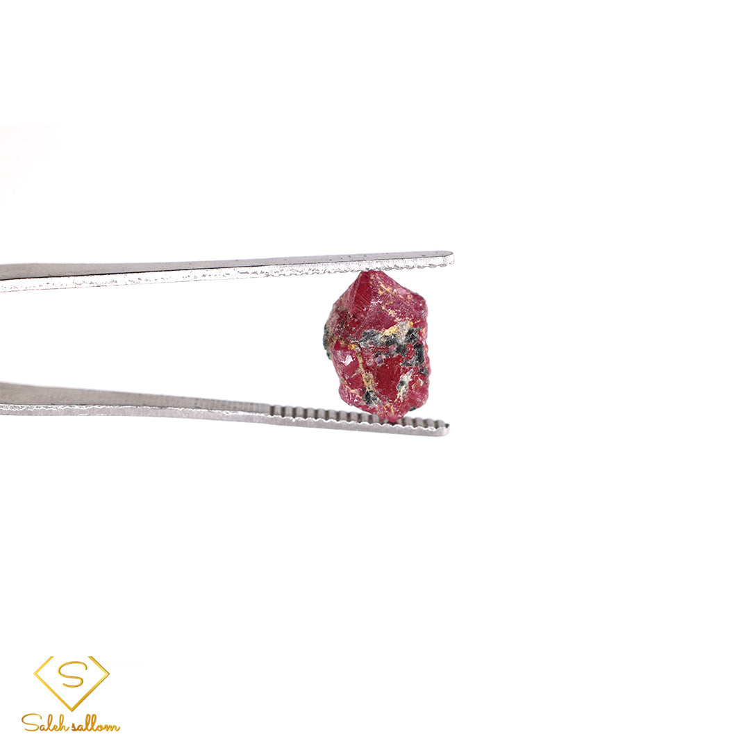 10.62 Ct Natural Ruby Rough Crystal | Unheated Tanzanian Ruby | Natural Red Corundum Specimen Main image