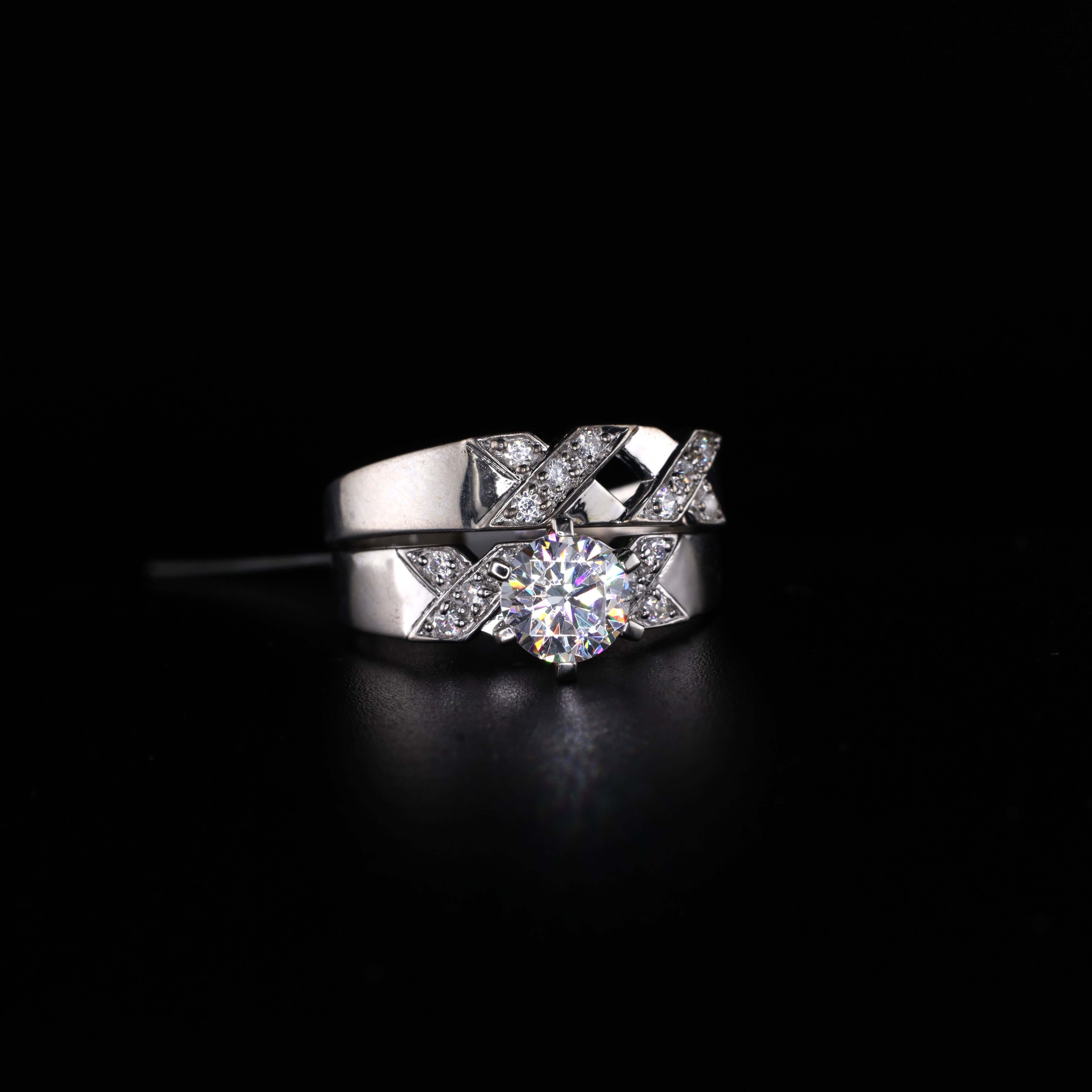 SILVARODIUM RING BY SALEH SALLOM