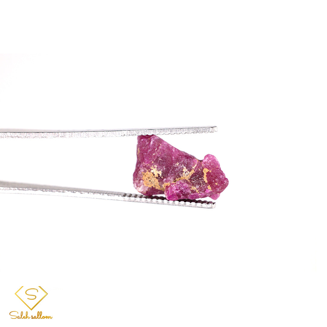 16.27 Ct Natural Ruby Rough Crystal | Unheated Tanzanian Ruby | Purplish Red Corundum Specimen