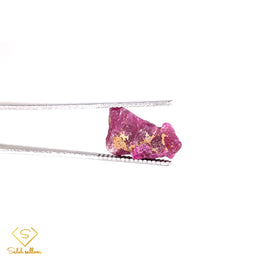 16.27 Ct Natural Ruby Rough Crystal | Unheated Tanzanian Ruby | Purplish Red Corundum Specimen