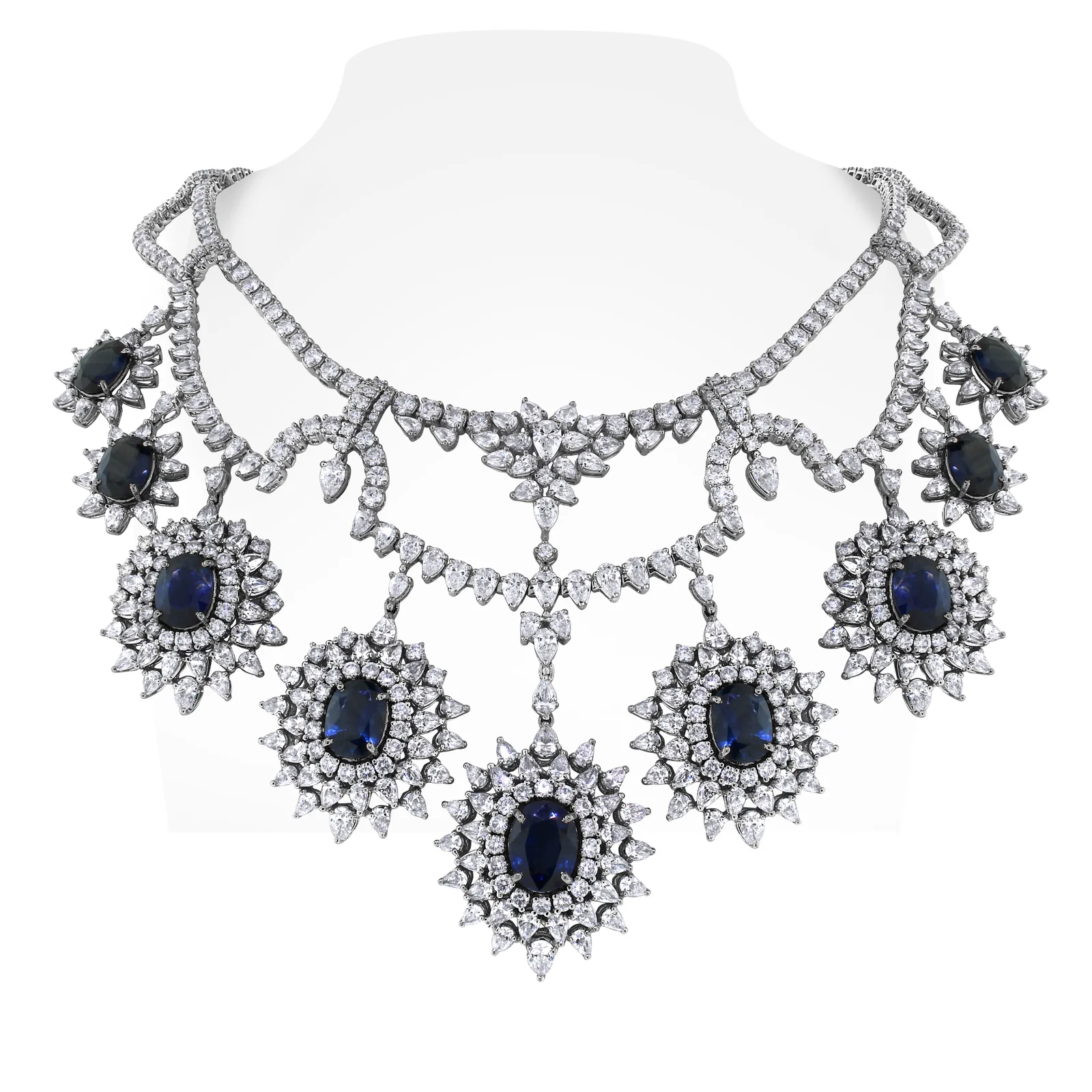 Saleh Sallom | Natural Diamonds Necklace | 139.11  CT
